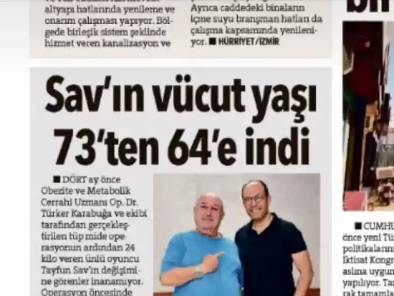 Vücut Yaşı İndirildi - Basılı Medya